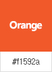 Orange:오렌지색이며 색상명은 #f1592a