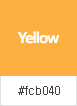 Yellow:노란색이며 색상명은 #fcb040