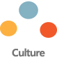 Culture:문화를 상징하는 세가지 색상의 원입니다.